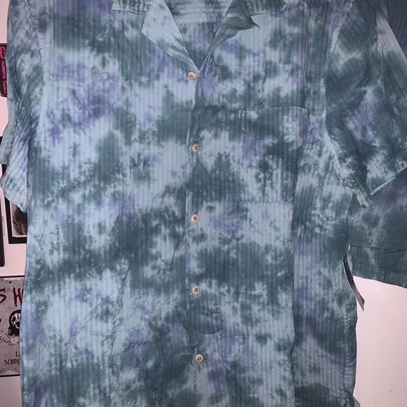 Men’s M Blue Tie Dye Matching Shirts & Shorts Set - Picture 2 of 14